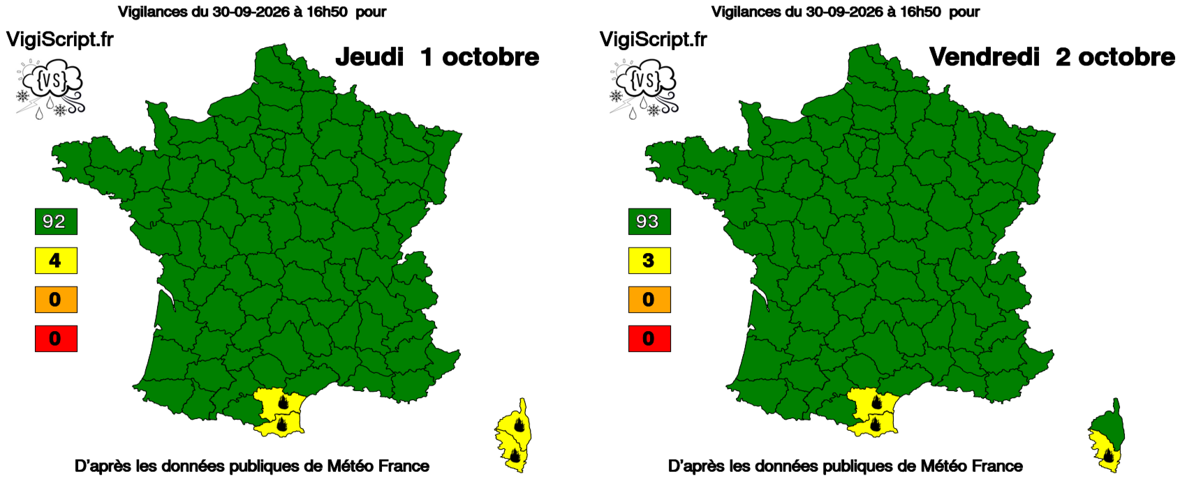 Dernier risque de feux de forêts