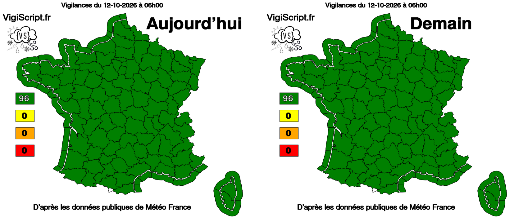 Dernière vigilance météorologique